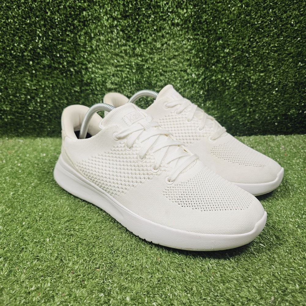 Kizik Lima White Knit Hands Free Slip On Athletic Sneakers Womens 10 Wide
